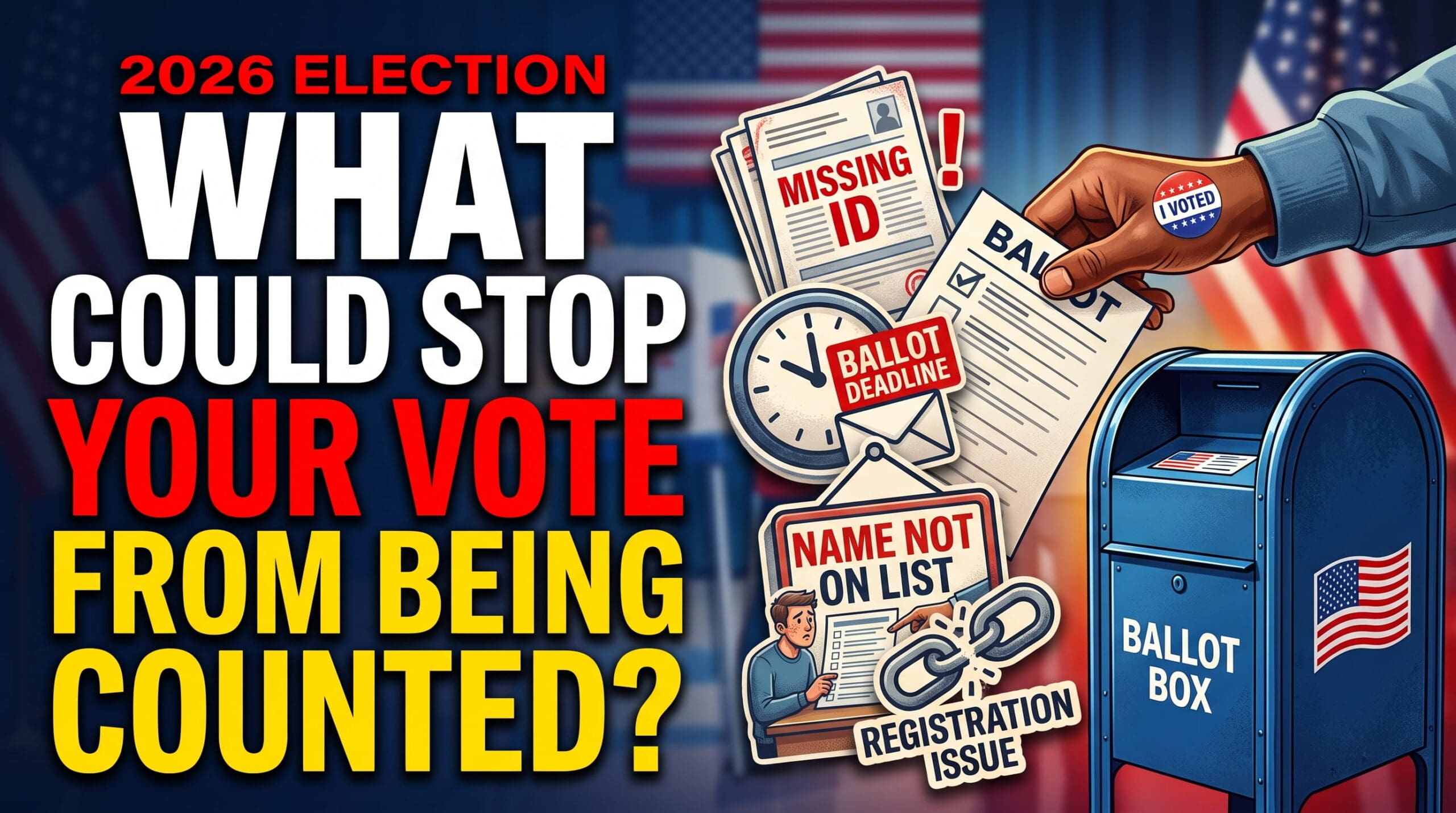 Registration problems. Voter ID. Mail-ballot deadlines. Signature issues. Provisional ballots. Here's where a vote can run into trouble — and what voters should know before Election Day.
