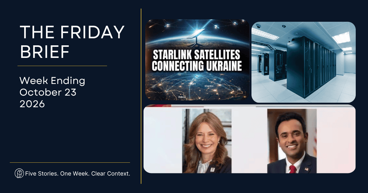 Friday Brief October 23: Musk, AI & Ohio Politics